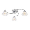 Elegant lighting with Dilys 3 Light Semi-Flush Polished Chrome

