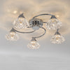 Decorative lighting touch with Dilys 5 Light Semi-Flush

