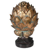 Distressed Artichoke Jar Gold picture on the white background