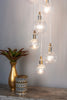 Dita 10 Light Cluster Pendant Brass & Glass life style picture