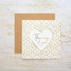Ditsy Floral Thinking of You Card with Gold Foil