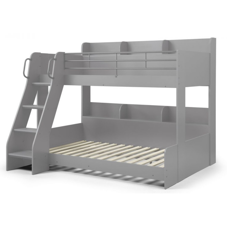 Domino Triple Sleeper Bunk Bed Light Grey