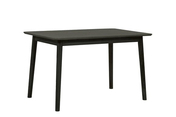 Modern Black Doolin Dining Table in a Stylish Setting
