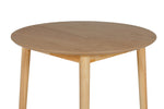  Doolin Round Dining Table 90 cm Natural Oak close view picture of the table top