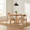 Doolin Round Dining Table 90 cm Natural Oak life style picture