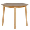 Doolin Round Dining Table 90 cm Natural Oak picture on the white background