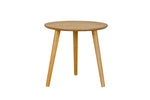 Elegant Side Table in Natural Oak for Living Spaces
