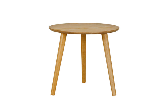 Elegant Side Table in Natural Oak for Living Spaces
