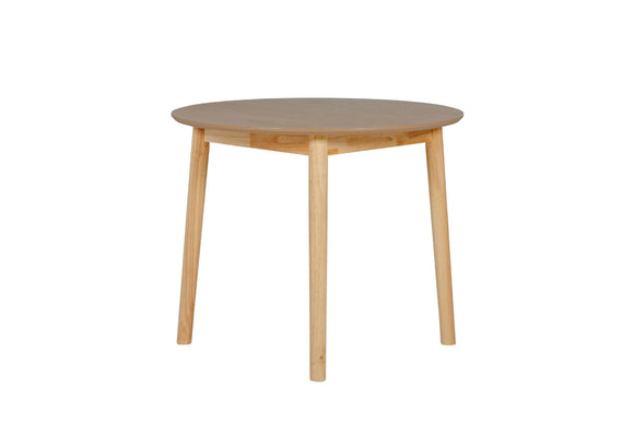Doolin Round Dining Table 90 cm Natural Oak picture on the white background