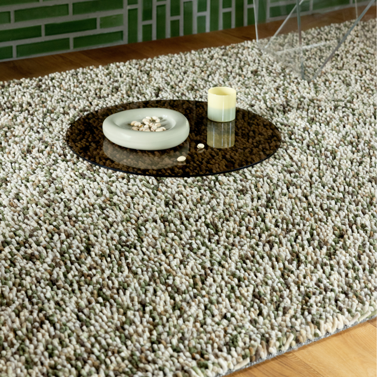 Brink & Campman Dots Shaggy Rug Moss