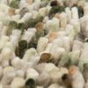 Brink & Campman Dots Shaggy Rug Moss close-up view picture of the pile design