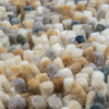 Brink & Campman Dots Shaggy Rug Natural close-up view picture of the pile color palette