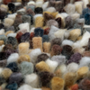 Brink & Campman Dots Shaggy Rug Soil close-up view picture of the pile design