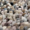 Brink & Campman Dots Shaggy Rug Storm close-up view picture of the pile color palette