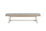 Doune Dining Bench front view picture with cushion seat