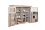 Doune Larder Cabinet Taupe picture with opened door