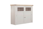 Doune Larder Cabinet Taupe picture on the white background