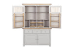 Doune Larder Cabinet Taupe picture of the spacious storage space on the sideboard