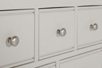 Doune Tall Chest 8 Drawer close view picture of the metal handles