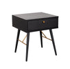 Sturdy Black Oak Nightstand for Your Nighttime Space