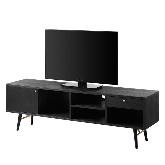 Elegant Black Oak TV Stand