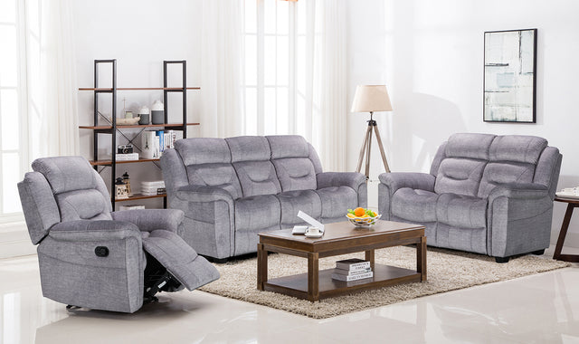 Dudley Reclining Chair Grey - Recliner Chair for Living Room