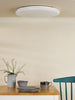 Duena Flush White Frosted Acrylic LED perfect for low ceiling rooms