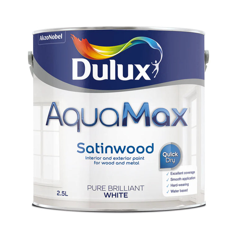 Dulux Aquamax Satinwood Pure Brilliant White