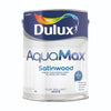 Dulux Aquamax Satinwood Pure Brilliant White 5L close view photo on the white background