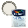 Dulux Satinwood Brilliant White close view photo with displayed color finish