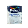 Dulux Satinwood Brilliant White close view photo on the white background