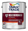 Dulux Trade Weathershield Gloss Brilliant White close view photo on the white background