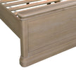 Dursey natural king size bed frame, side view (7)