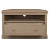 Dursey Corner TV Unit in Natural shown from the side (4)