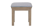 Dursey natural dressing table stool shown from the side (3)