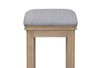 Dursey natural dressing table stool shown from the side (4)