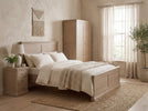 Dursey narrow bedside table in a natural finish