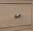 Dursey narrow natural bedside table shown from the side (9)