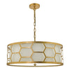 Statement ceiling light fixture – Epstein 4LT Pendant Gold Ivory

