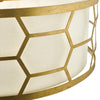 Modern chandeliers for luxury homes – Epstein 4LT Pendant Gold Ivory

