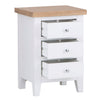 Contemporary and practical, a white nightstand perfect for your space.