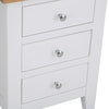 Transform your bedroom with this stylish white nightstand.