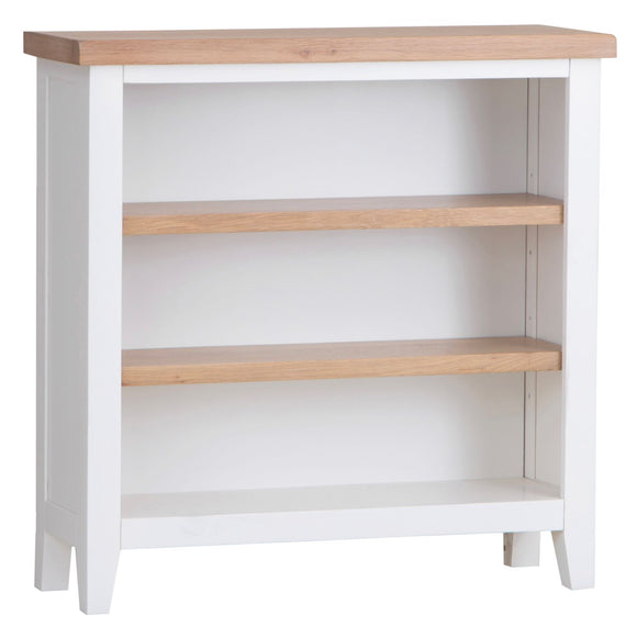 Efficient small bookcase in pristine white