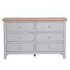 Upgrade Storage with a Chic Wide Grey Drawer Unit.
