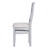 Sleek and Stylish Fabric Dining Chair with Cross Back Detail