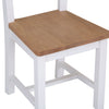 Charming white dining chair with ladder-back feature