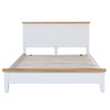 Elegant and inviting, the white double bed enhances any space.