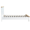 Modern and comfortable white bed, perfect for your room.