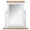 Elegant and practical, the white makeup mirror adds charm to any space.