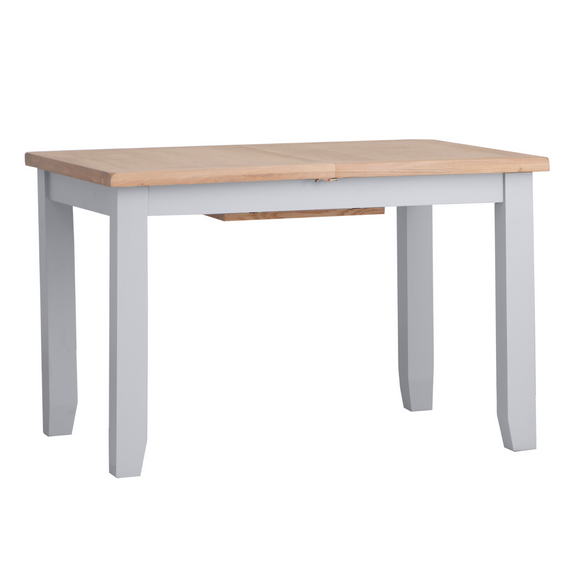 Modern Grey Extendable Dining Table, Perfect for Any Space.